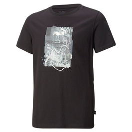 T shirt à manches courtes Enfant Puma Essentials+ Street Art Grap Noir