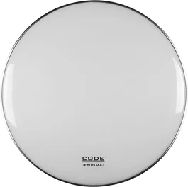 CODE Parche Bombo Resonante 22" Enigma Blanco – Peau de résonance pour grosse caisse 22 pouces blanche