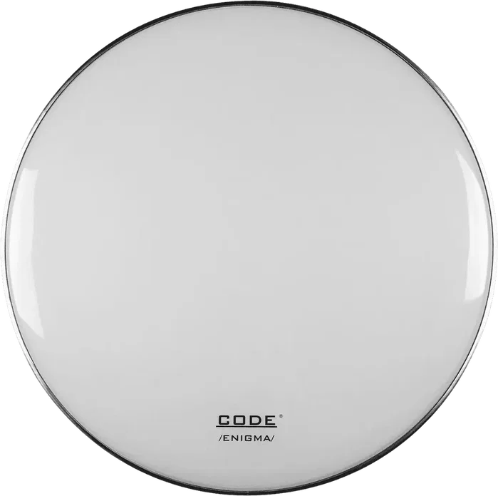 CODE Parche Bombo Resonante 22" Enigma Blanco – Peau de résonance pour grosse caisse 22 pouces blanche CODE Parche Bombo Resonante 22" Enigma Blanco – Peau de résonance pour grosse caisse 22 pouces blanche