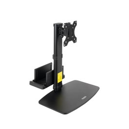Tooq DB1128TN-B Support de Table pour Écran 17-27 Pouces et Mini PC, VESA 75x100, Pivotant