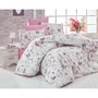 Parure de Lit 100% Coton Renforcé - 1 Housse de Couette 240 x 220 cm + 2 Taies d'Oreiller 60 x 60 cm - Blanc - Densité 140 fils