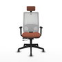 Piqueras y Crespo Chaise de Bureau Horna Traslack Marron et Blanc