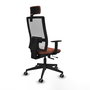 Piqueras y Crespo Chaise de Bureau Horna Traslack Marron et Blanc