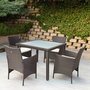 Ensemble Table + 4 Chaises Aktive 100 x 100 x 75 cm