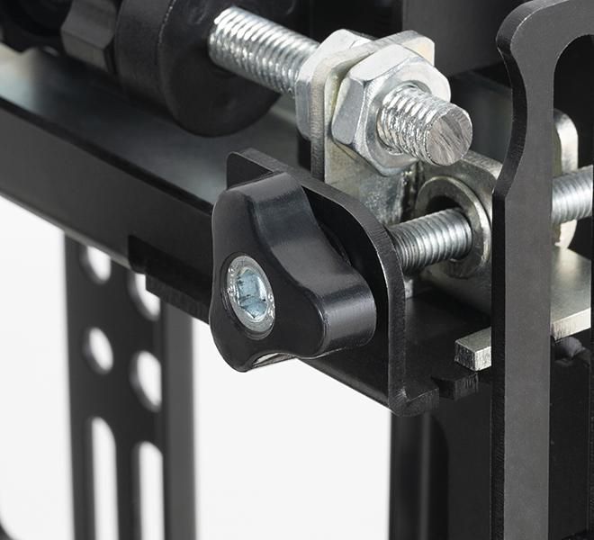 B-Tech BT8309 Support Mural Escamotable à Écran Plat avec Micro-Ajustement pour Récess - Compatible VESA 200 et Videowall, Installation Paysage ou Portrait