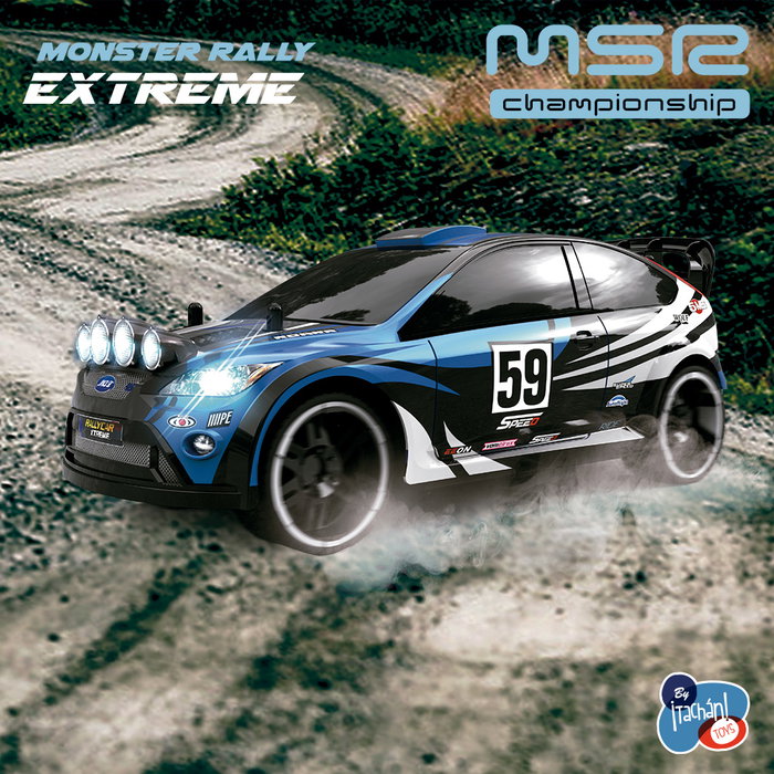 TACHAN - Voiture radiocommandée R/C Rally Extreme 1:16, 2,4 GHz, pour +6 ans, Modèle T01016