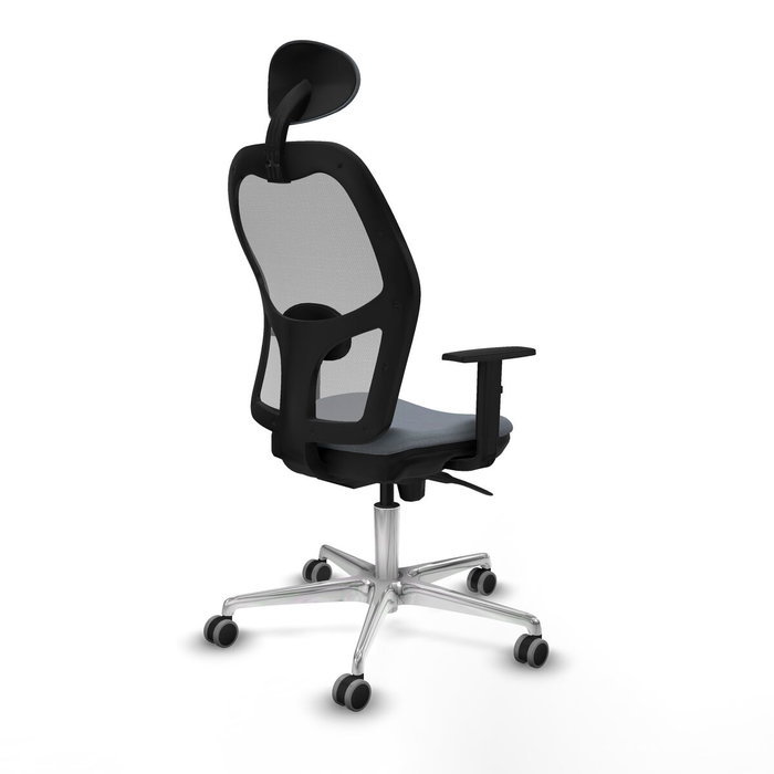 Piqueras y Crespo Chaise de Bureau avec Appui-tête 1D086G1 Gris Piqueras y Crespo Chaise de Bureau avec Appui-tête 1D086G1 Gris