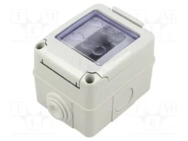 GEWISS Boîtier 27 COMBI gris IP55