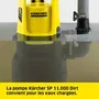Karcher Pompe d'évacuation SP 11.000 Dirt pour eaux chargées électrique avec interrupteur flotteur 11000 l/h 3 CV