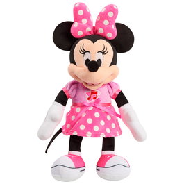 Just Play - Peluche Minnie Mouse Musicale 14633 - Disney Mickey Mouse Funhouse - Peluche Chantante avec Lumières - Pour Enfants de 3 Ans et Plus