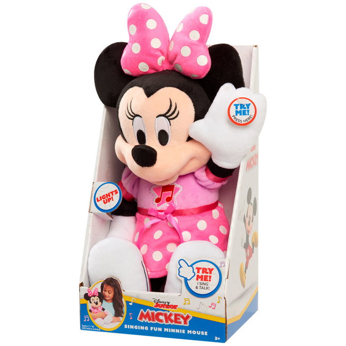 JUST PLAY Peluche Minnie Mouse Chantante et Lumineuse JUST PLAY Peluche Minnie Mouse Chantante et Lumineuse