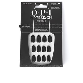 OPI xPRESS/ON Ongles Artificiels Iconic Shades #Lady in Black, 30 unités