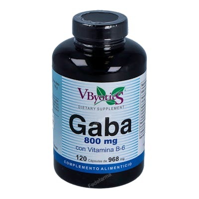 VBYOTICS GABA 800mg 120 capsules VBYOTICS GABA 800mg 120 capsules