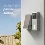 EZVIZ DB3 Pro Sonnette Vidéo Connectée 2K avec Panneau Solaire Intégré - Surveillance HD - Coloris Argent