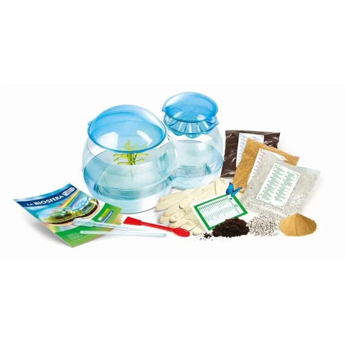 Clementoni Science & Jeu - La Biosphère : Kit Scientifique pour Comprendre le Cycle de l'Eau par Évaporation et Condensation