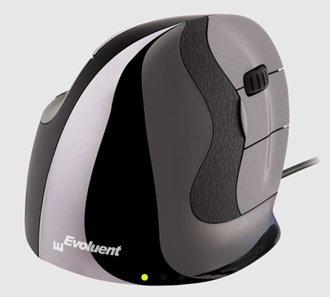 Evoluent VerticalMouse D Large Souris Verticale Ergonomique avec Boutons Rainurés et Capteur Laser Evoluent VerticalMouse D Large Souris Verticale Ergonomique avec Boutons Rainurés et Capteur Laser