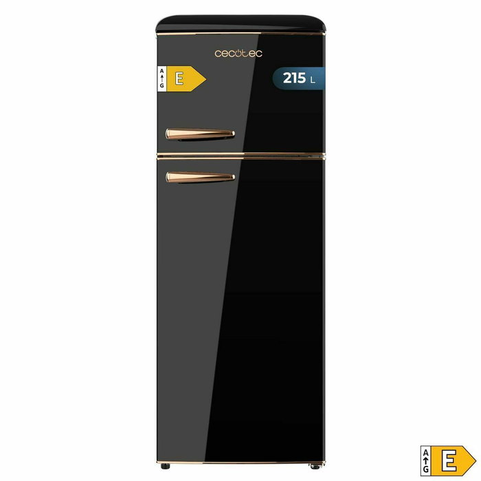 Cecotec réfrigérateur combiné noir 215 L Bolero CoolMarket 2D Origin 2 portes E