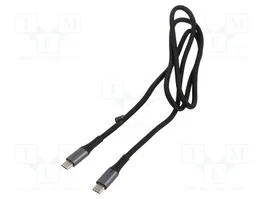 LOGILINK Câble USB-C vers USB-C USB 3.2 Gen 2x2 1m Noir 240W