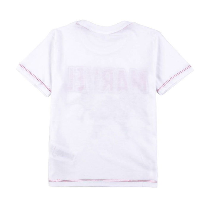 T shirt à manches courtes Enfant Marvel Blanc
