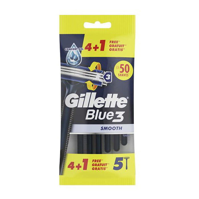 Gillette Blue3 Rasoirs Jetables 3 Lames, 5 Unités