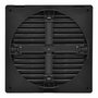 Grille de ventilation EDM 87726 Anthracite 17 x 17 x 1,15 cm Moustiquaire