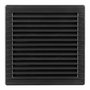Grille de ventilation EDM 87726 Anthracite 17 x 17 x 1,15 cm Moustiquaire