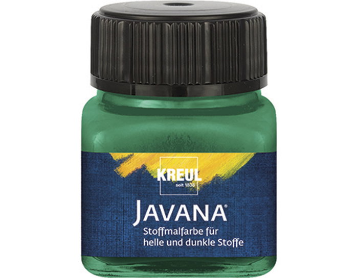 Kreul Peinture textile Javana opaque vert foncé 20ml Kreul Peinture textile Javana opaque vert foncé 20ml