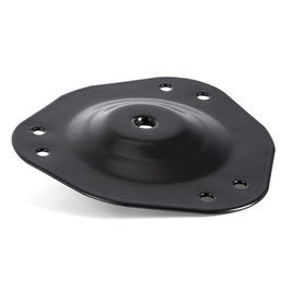 HERRAJES ALK Plaque de fixation pour pied VIGO, Acier Noir, Ø60-80mm, M8