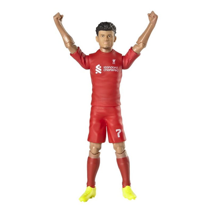 BANBO TOYS - Figurine Action Articulée Luis Diaz - Joueur Liverpool Football Club - 20 cm