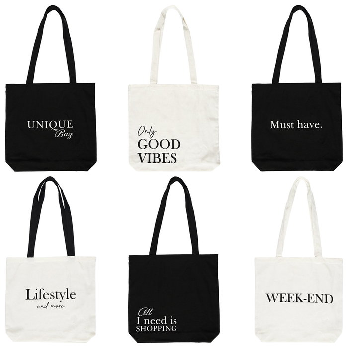 The Concept Factory Tote Bag 35x33 cm Textes The Concept Factory Tote Bag 35x33 cm Textes