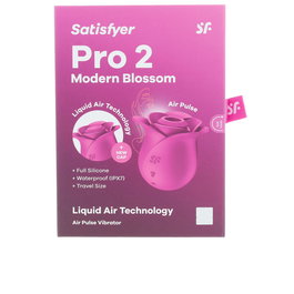 Satisfyer - Satisfyer Pro 2 Modern Blossom - Stimulateur clitoridien sans contact 11 modes, avec technologie Air Pulse et Liquid Air, rose