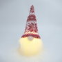 Bambasy Gnome de Noël LED Nefti 16cm Rouge et blanc