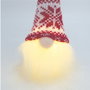 Bambasy Gnome de Noël LED Nefti 16cm Rouge et blanc