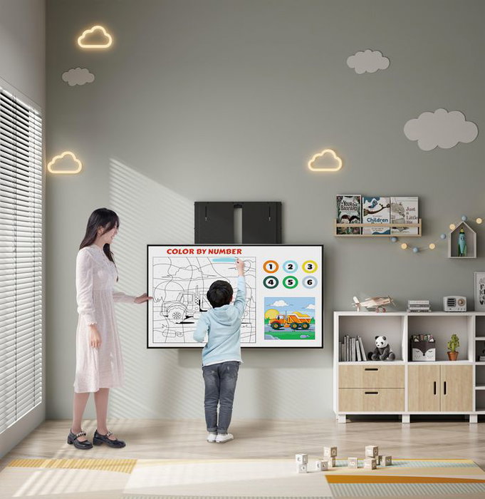 Vivolink FlexiLift Support Mural pour Écrans Tactiles 55-86 pouces