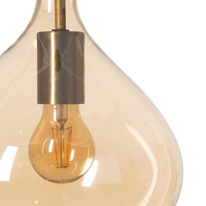 BigBuy Home Suspension Doré Caramel 60 W Ø 23 cm