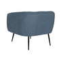 Fauteuil DKD Home Decor Bleu Noir Doré Mousse Bois Métal 81 x 75 x 73 cm