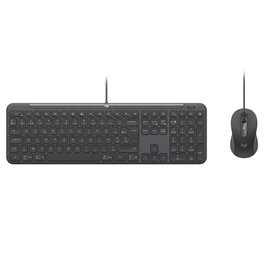 Logitech 920-013345 Clavier et souris sans fil Signature Slim MK620, QWERTY espagnol, clavier souris combo, USB-C, noir