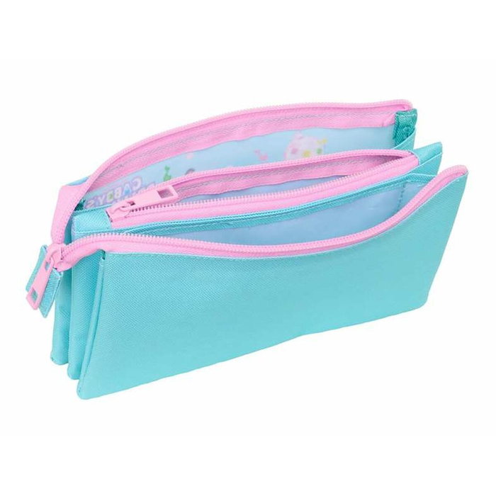 Gabby's Dollhouse Trousse Fourre-Tout Triple Bleu Gabby's Dollhouse Trousse Fourre-Tout Triple Bleu