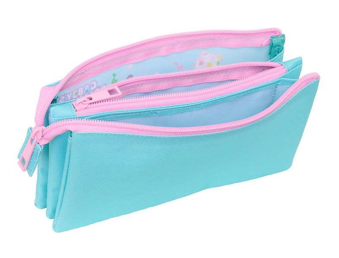 Safta Portatodo Triple - Trousse Triple Gabby's Dollhouse 22x12x3cm - À partir de 36 mois