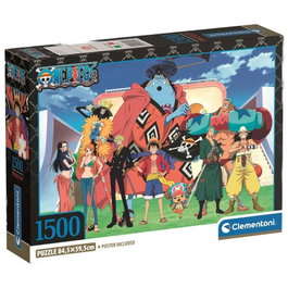 CLEMENTONI Puzzle One Piece 1500 Pièces - Licence officielle - Dimensions : 59.2 x 84.3 cm