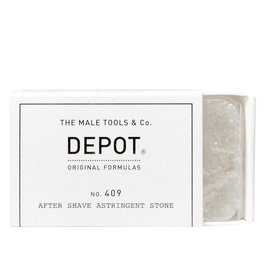 Depot 409 - Pierre d'alun apaisante après-rasage pour hommes, 90 g - Potassium Alum, Shave Specifics