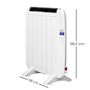 Yoevu - Radiateur électrique à basse consommation 900W, émetteur thermique en aluminium blanc - Chauffage mural