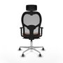 Piqueras y Crespo Chaise de Bureau 1D086G2 Marron Gris