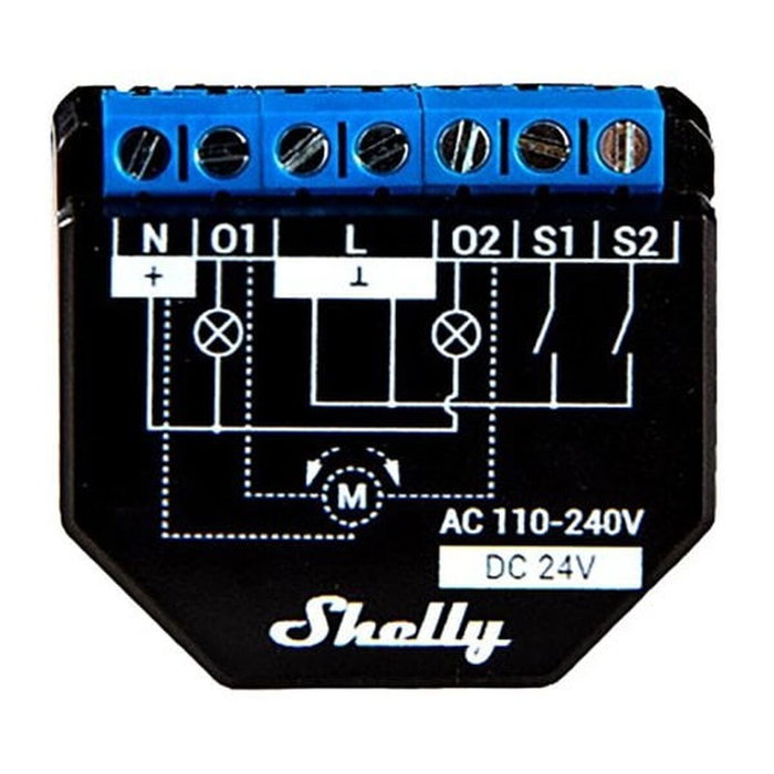 Module interrupteur Wi-Fi Shelly Plus 2PM WLAN 240 V Wi-Fi Module interrupteur Wi-Fi Shelly Plus 2PM WLAN 240 V Wi-Fi
