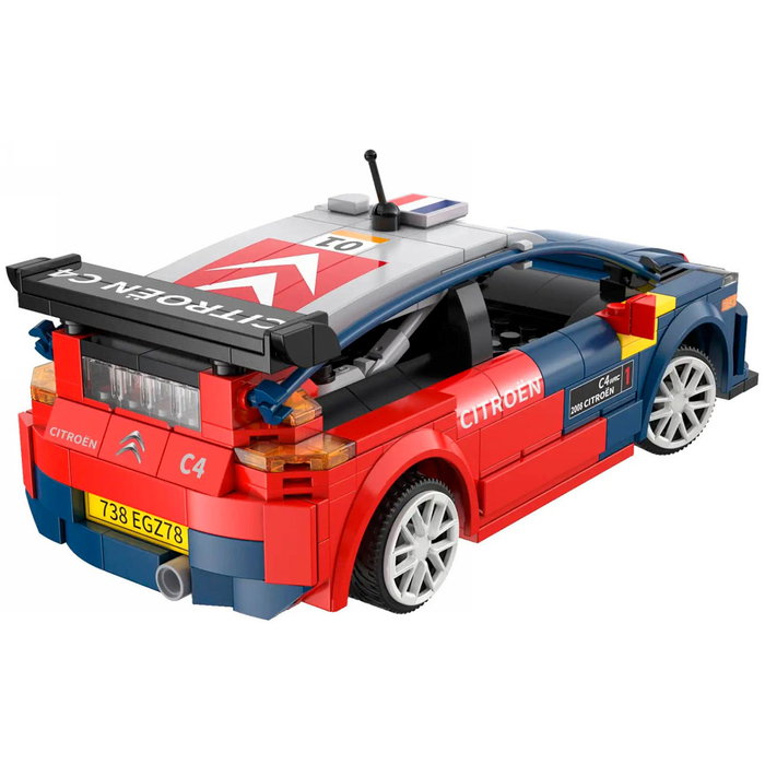 CADA : Voiture télécommandée Citroën C4 WRC Sebastian Loeb 1:18 avec application Bluetooth et contrôle RC 2.4GHz - 329 pièces