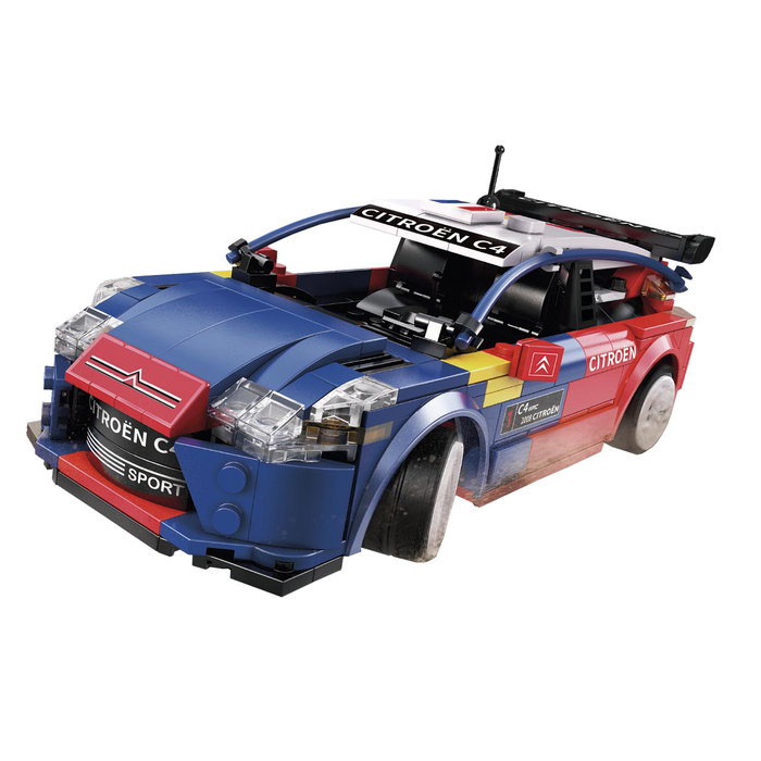CADA : Voiture télécommandée Citroën C4 WRC Sebastian Loeb 1:18 avec application Bluetooth et contrôle RC 2.4GHz - 329 pièces