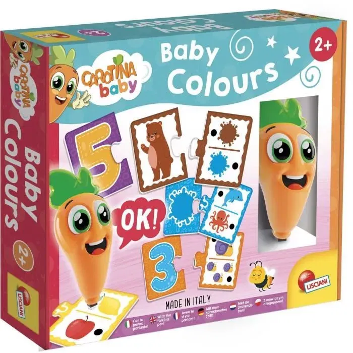 Lisciani Giochi - Stylo parlant interactif Carotina Baby, apprentissage des couleurs et des chiffres avec quiz et lumière pour enfants de 2 ans et plus Lisciani Giochi - Stylo parlant interactif Carotina Baby, apprentissage des couleurs et des chiffres avec quiz et lumière pour enfants de 2 ans et plus