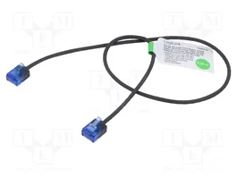 LOGILINK Cordon de raccordement Cat 6a U/UTP RJ45 0,5m Noir