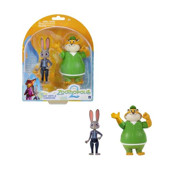Jazwares Figurine Disney Zootopia Duo de détectives 10 cm - Pack de 2 personnages en modèle aléatoire