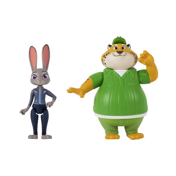 Jazwares Figurine Disney Zootopia Duo de détectives 10 cm - Pack de 2 personnages en modèle aléatoire